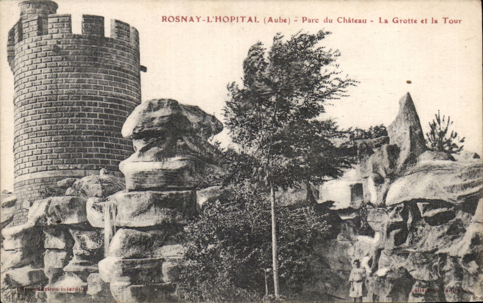 Rosnay the Hospital - Park of the Castle - CPA