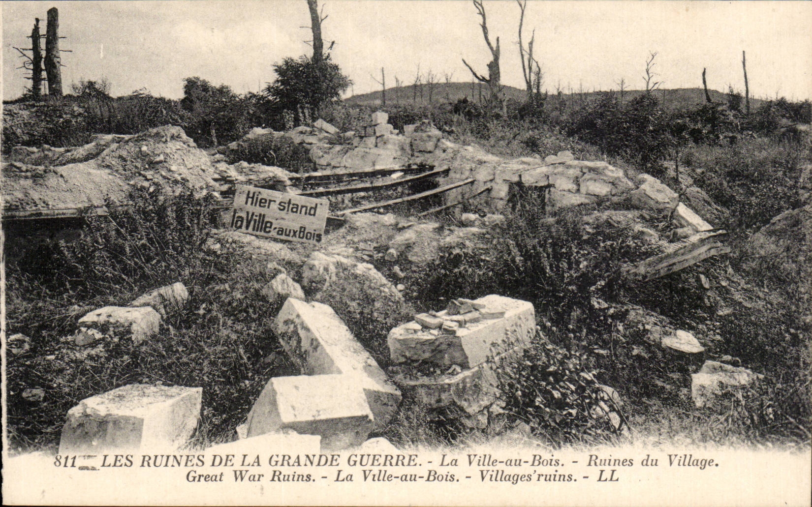 The City with Wood - Ruins of the Village them Ruins of the Great War - CPA