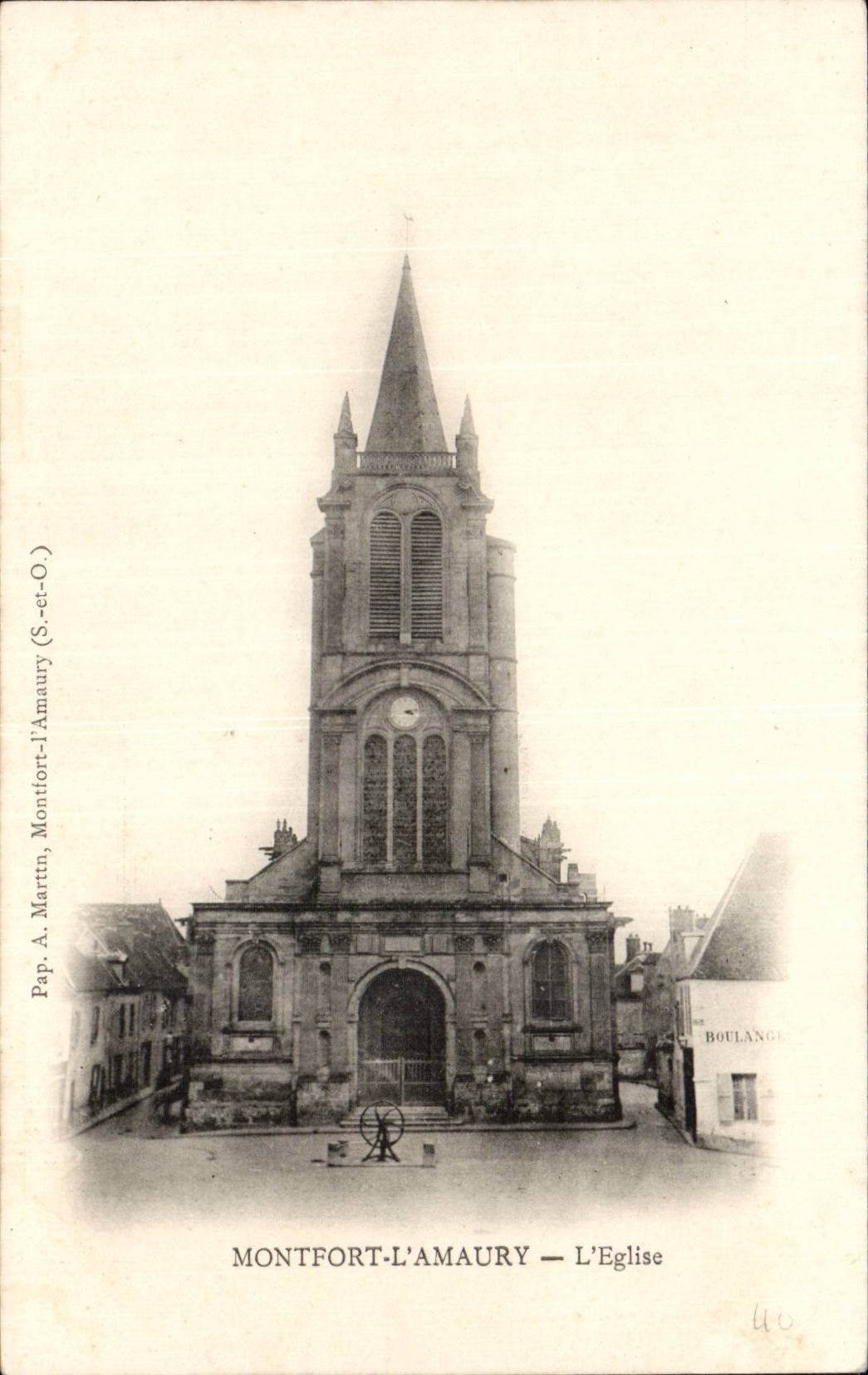 Montfort - Amaury - die Kirche - CPA