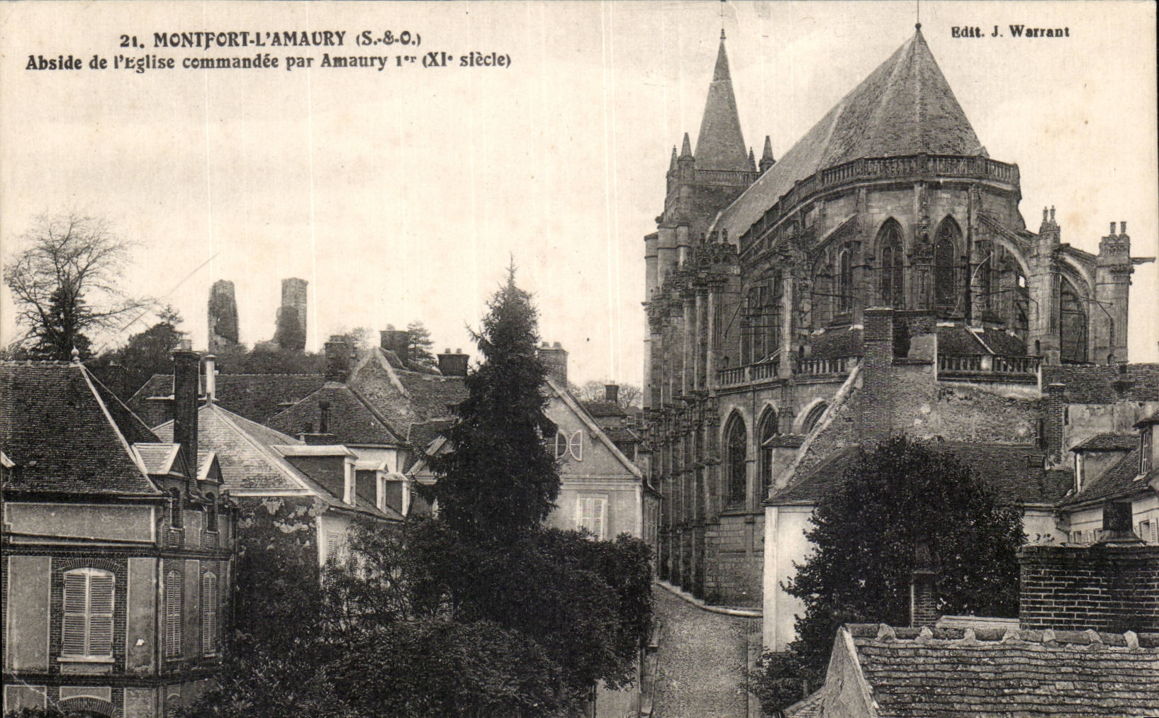 Montfort - Amaury - Apse der Comandee Kirche - CPA