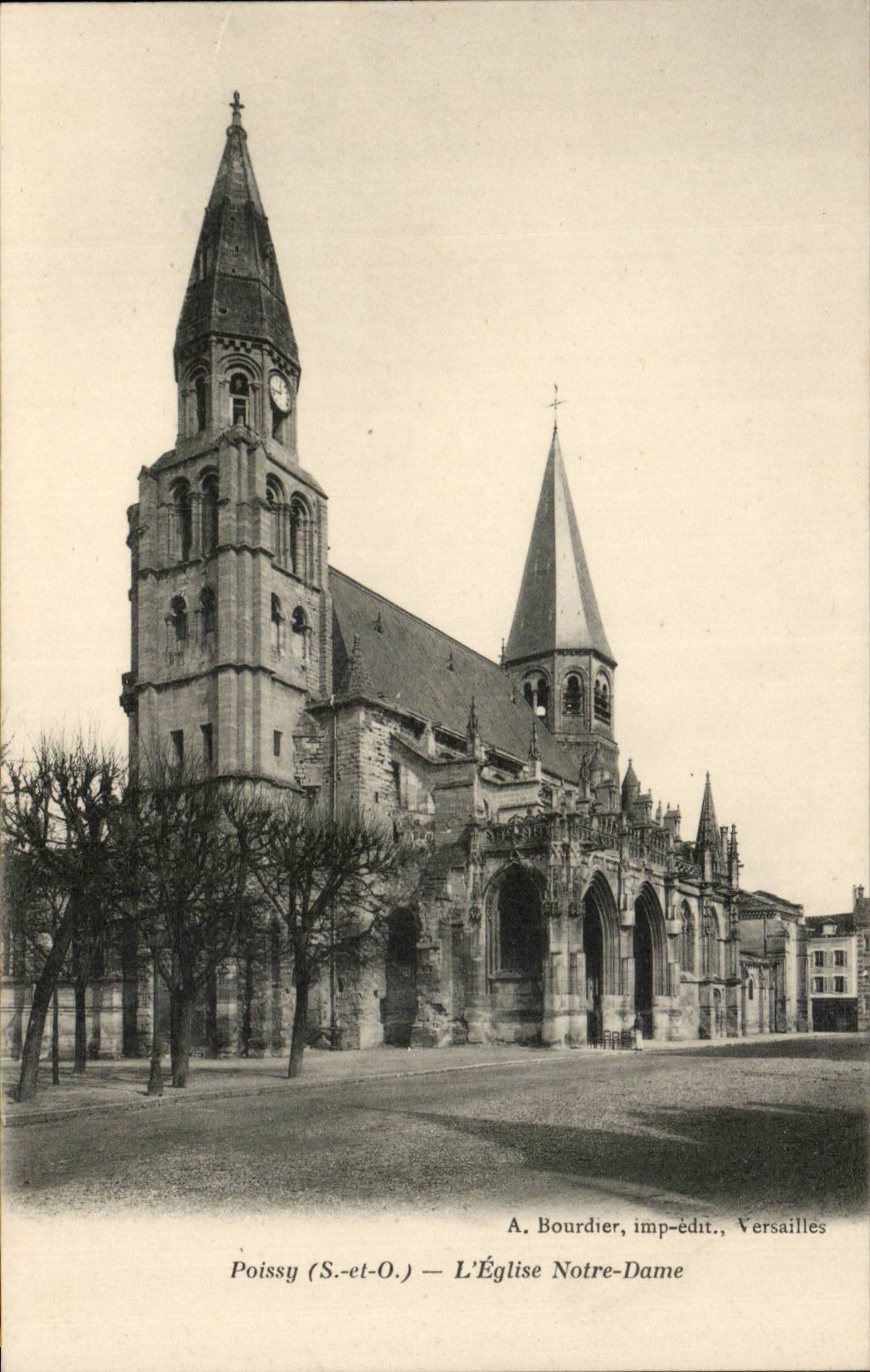 Poissy - the Notre Dame Church - CPA