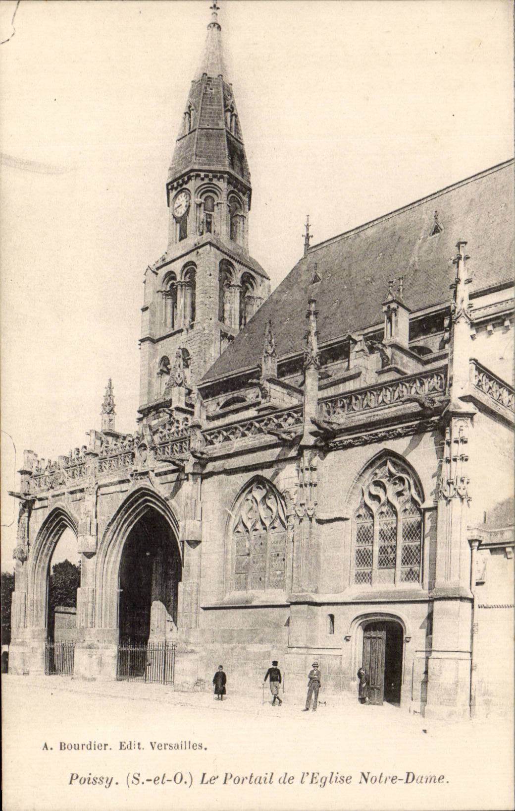 Poissy - Gate of the Notre Dame Church - CPA