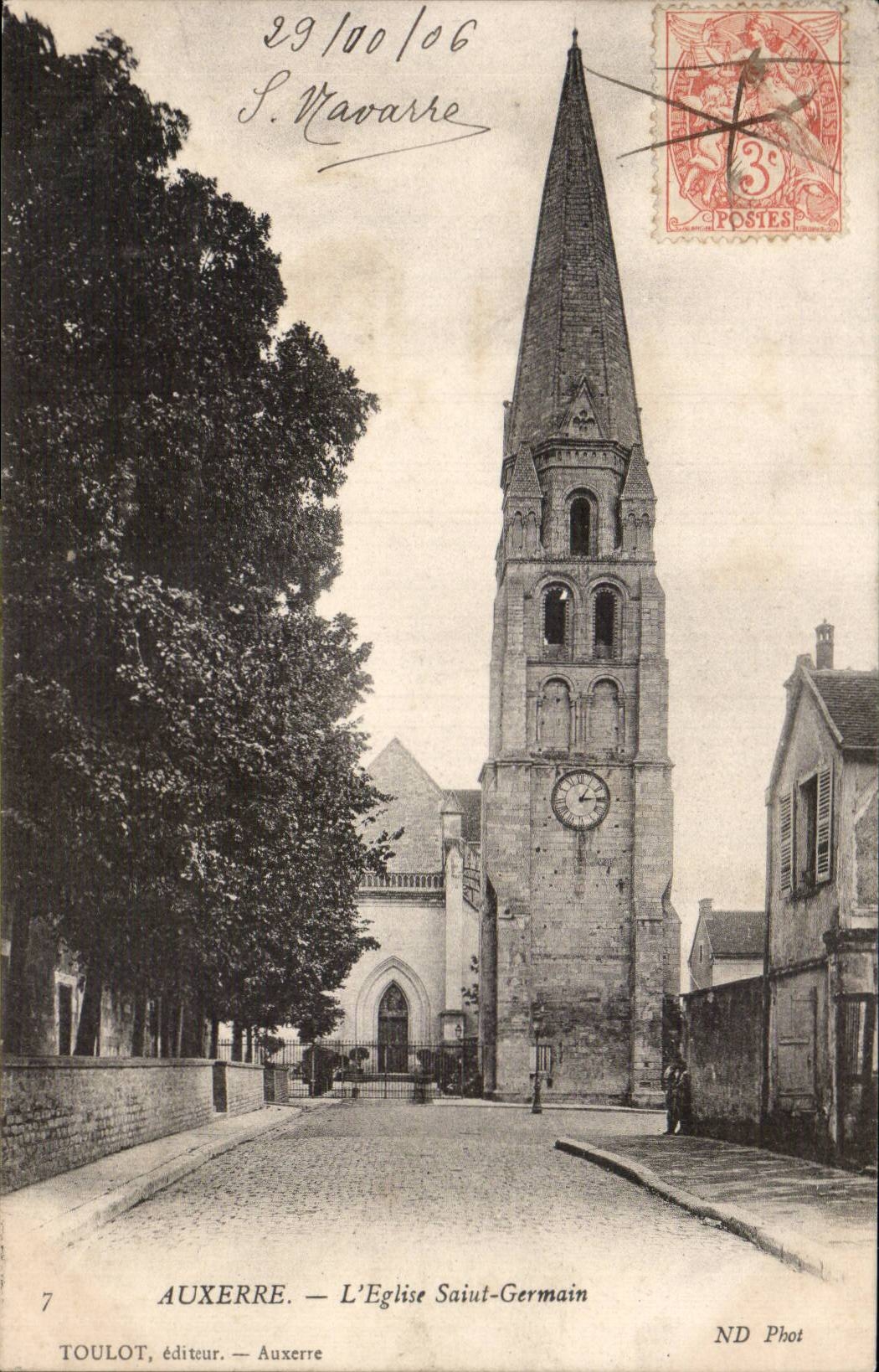 Auxerre - die Kirche Saint Germain - CPA