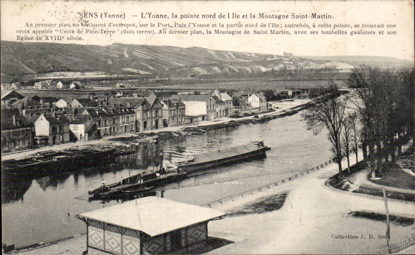 Sens - the Northern Point of the Island and the Mountain Saint Martin - CPA