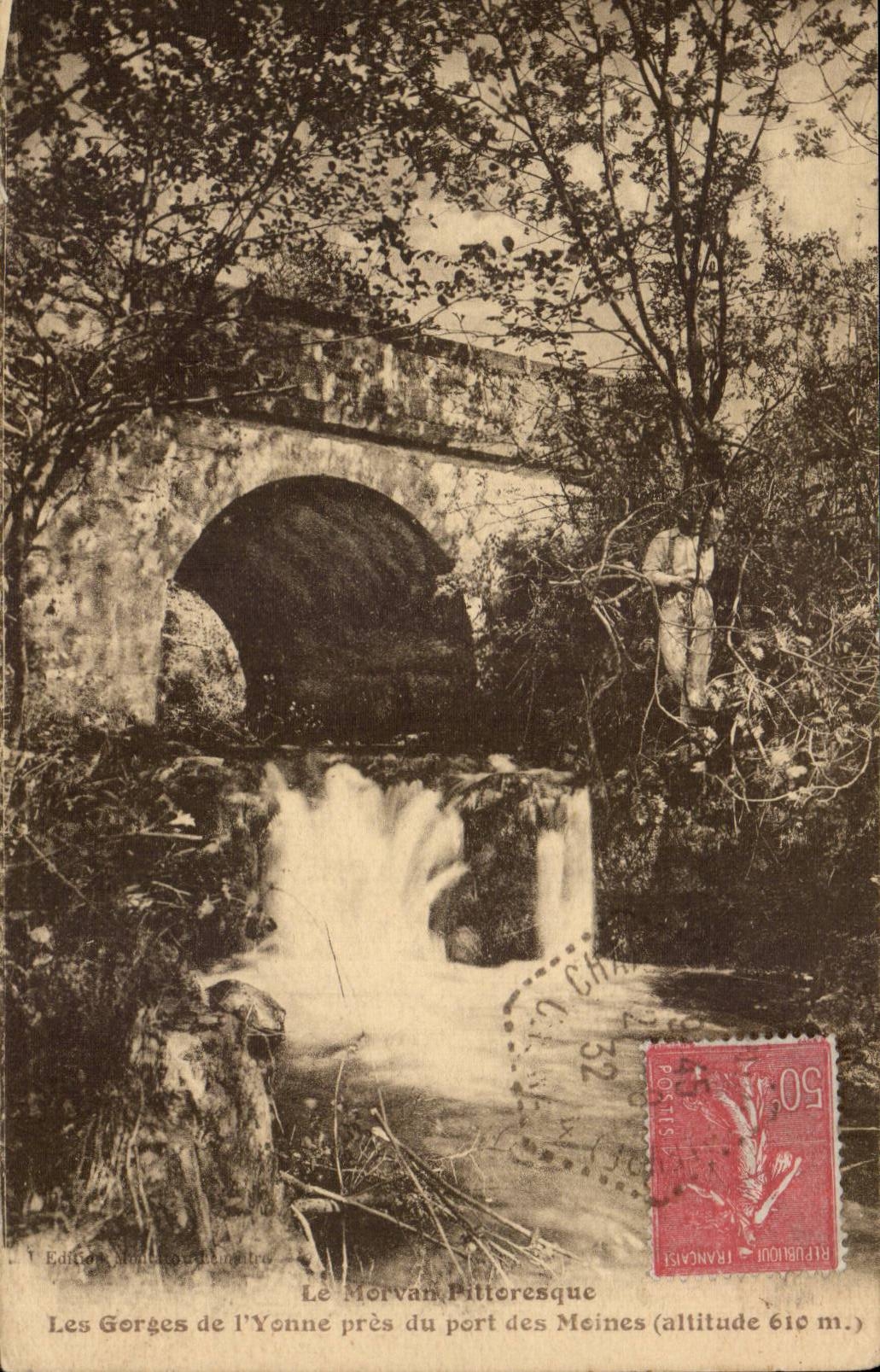 Picturesque Morvan - Falls of Yonne - CPA