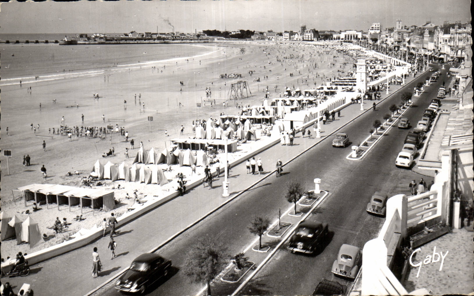 CPSM Sande olonne der Gesamtabbildung der Strand Volleyballkugel Volley Kugel