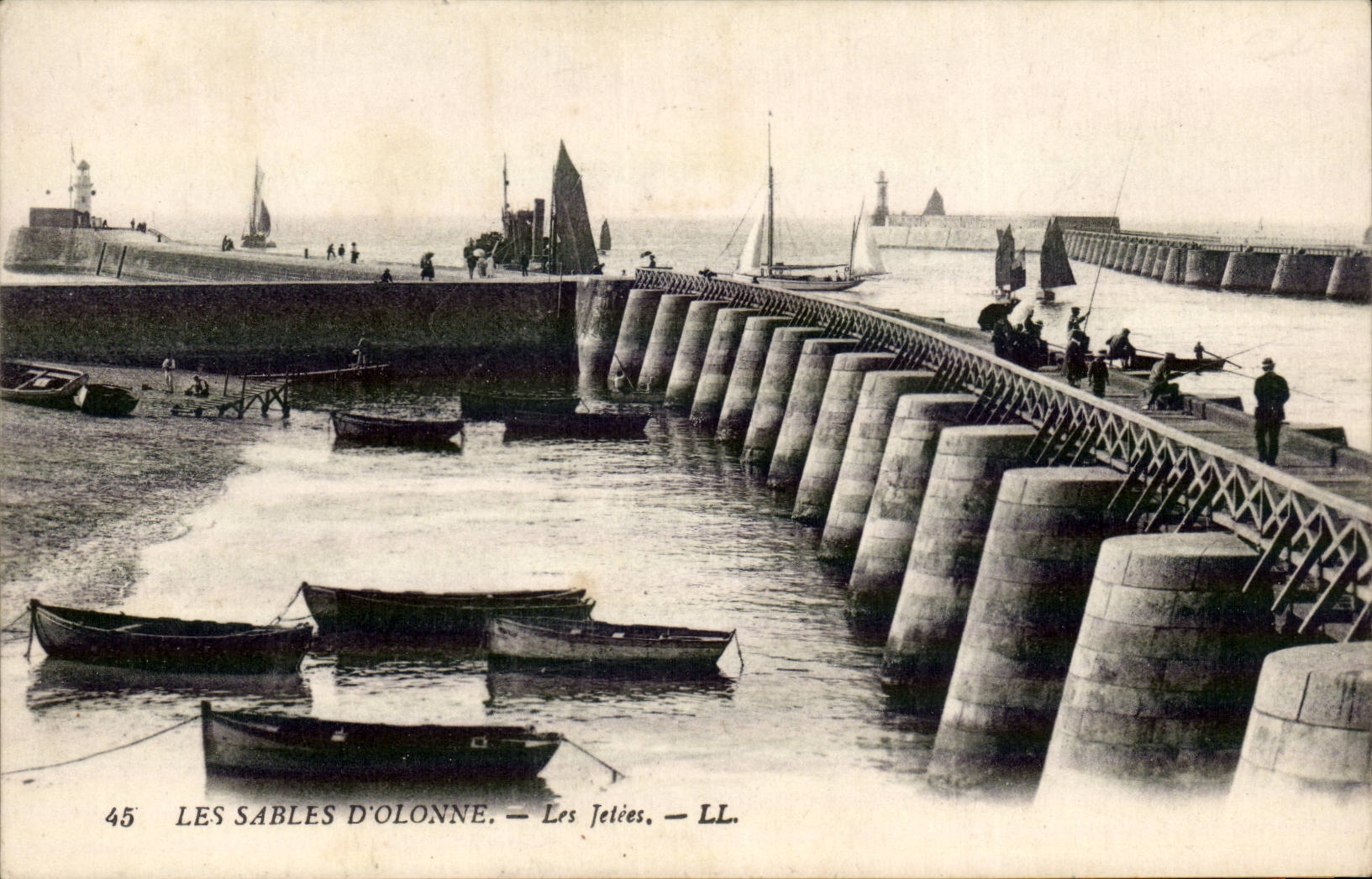 CPA Sande der olonne Piers