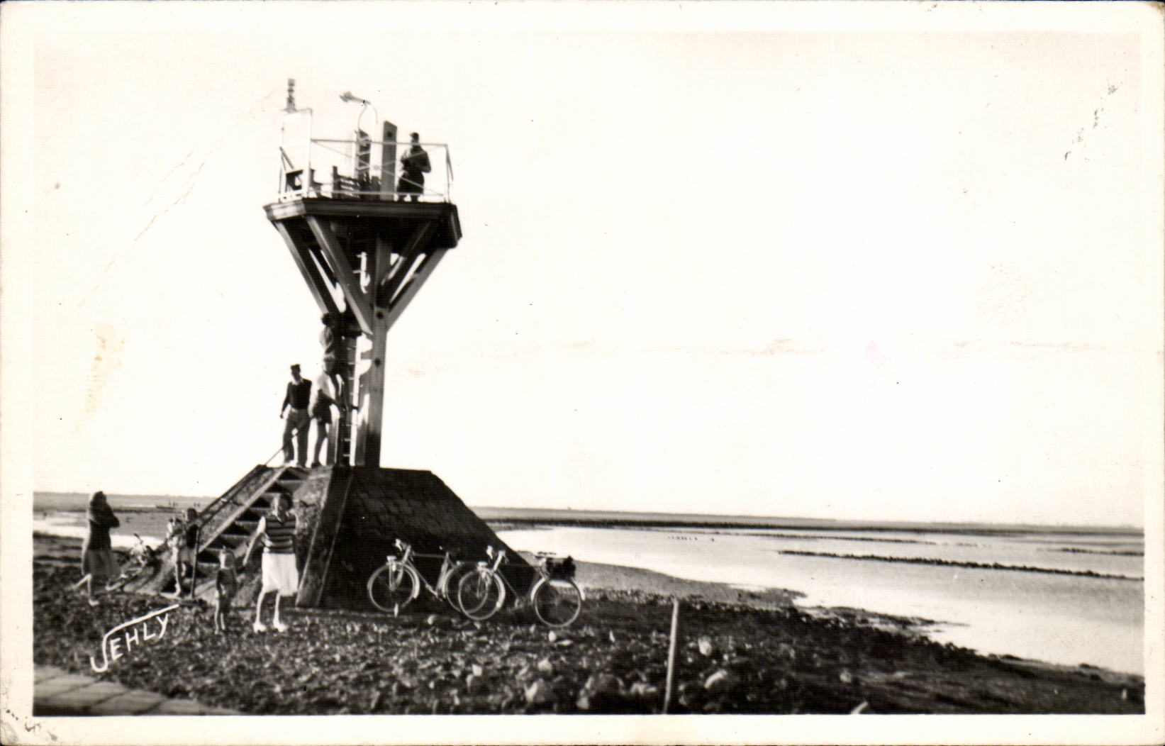 CPA Noirmoutier Durchgang von Gois ein Leuchtfeuer