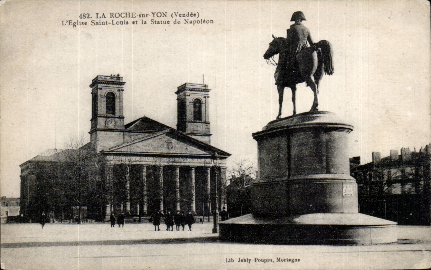 CPA the Rock on Yon the church Holy Louis and Statue of Napoleon