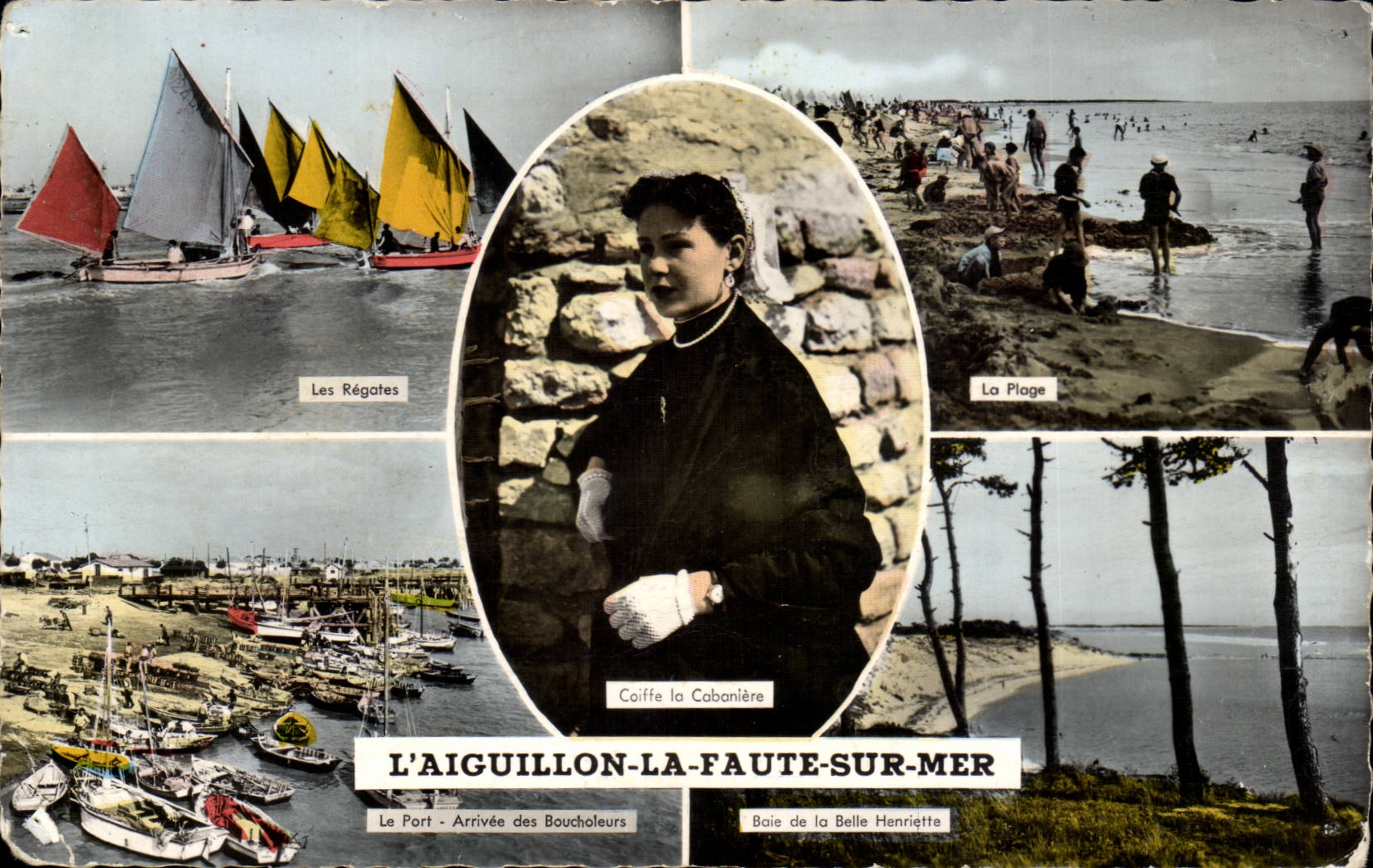 CPSM das Gelenk die Storung auf SeeRegattas Boucholeurs Strand