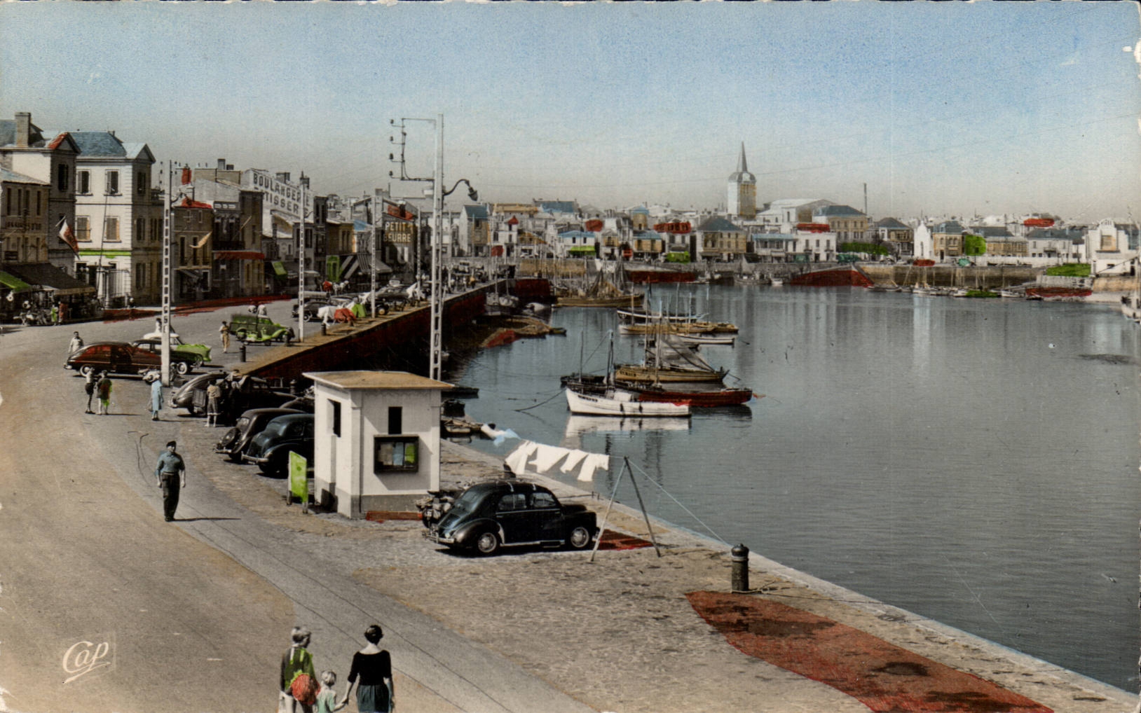CPSM Sande von olonne der Hafen und der Thatch