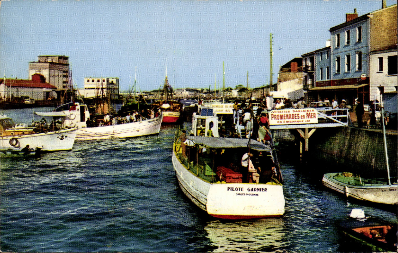 CPSM Sande von olonne das Landungstadium und der Bateau tragen Kontrollen Garnier