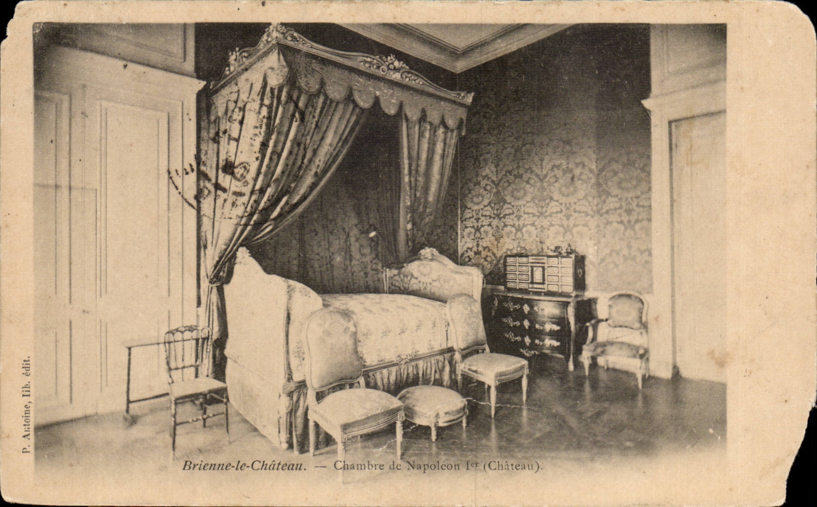 CPA Brienne the Castle Room of Napoleon 1st