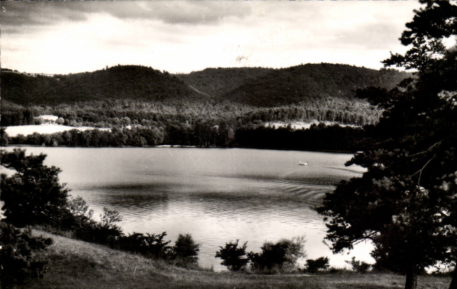 CPSM Saint Ironwood a corner of the basin At the bottom the black mountain