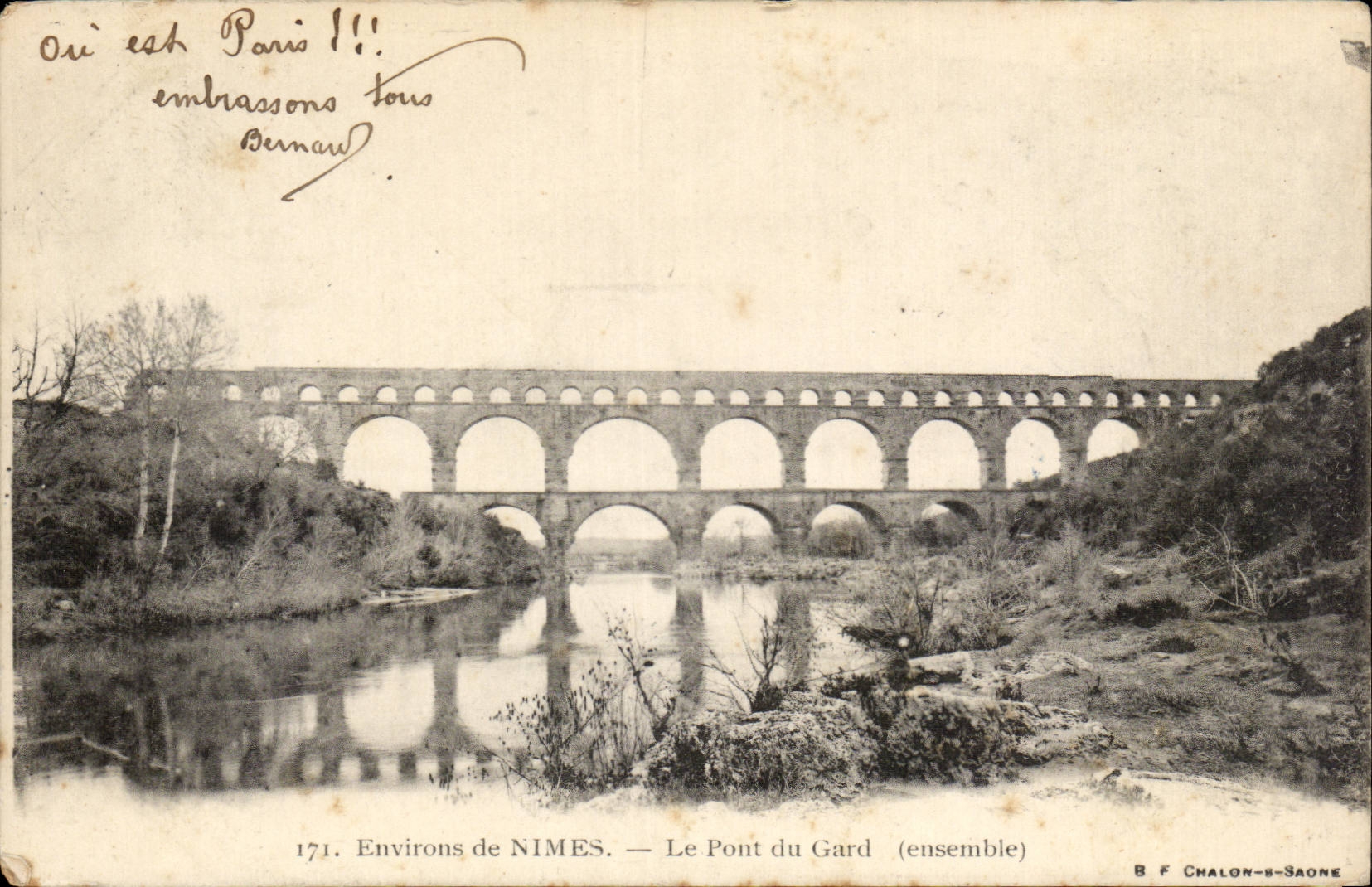 CPA Nimes die Brucke von Gard