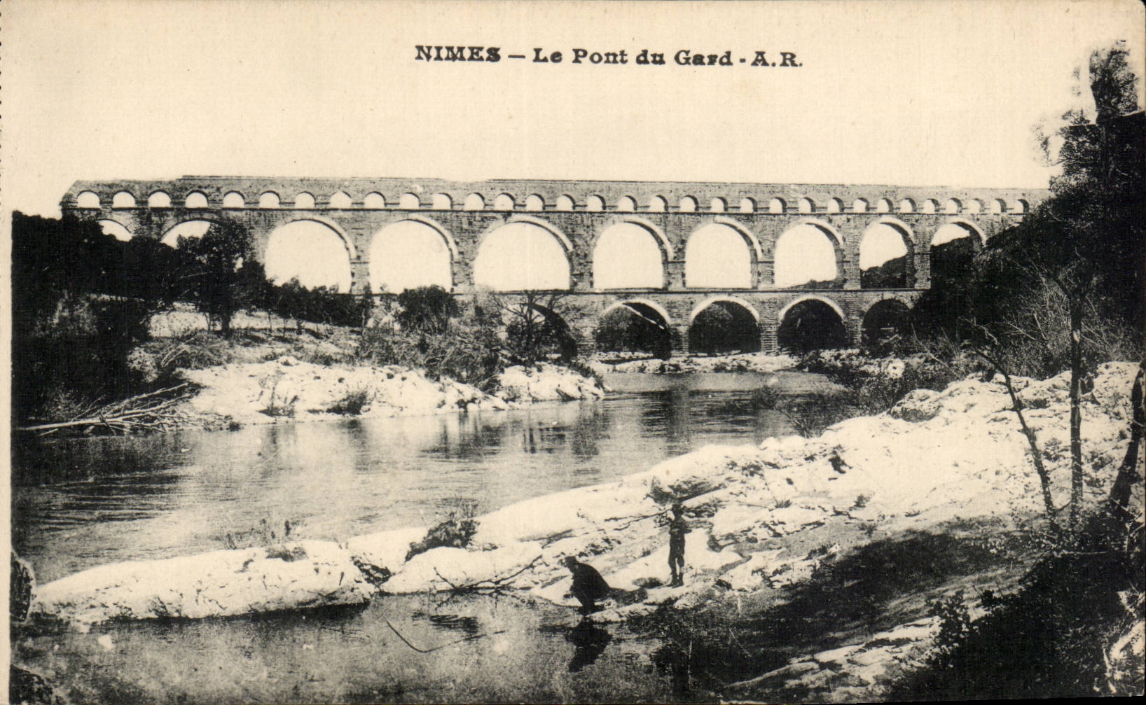 CPA Nimes die Brucke von Gard
