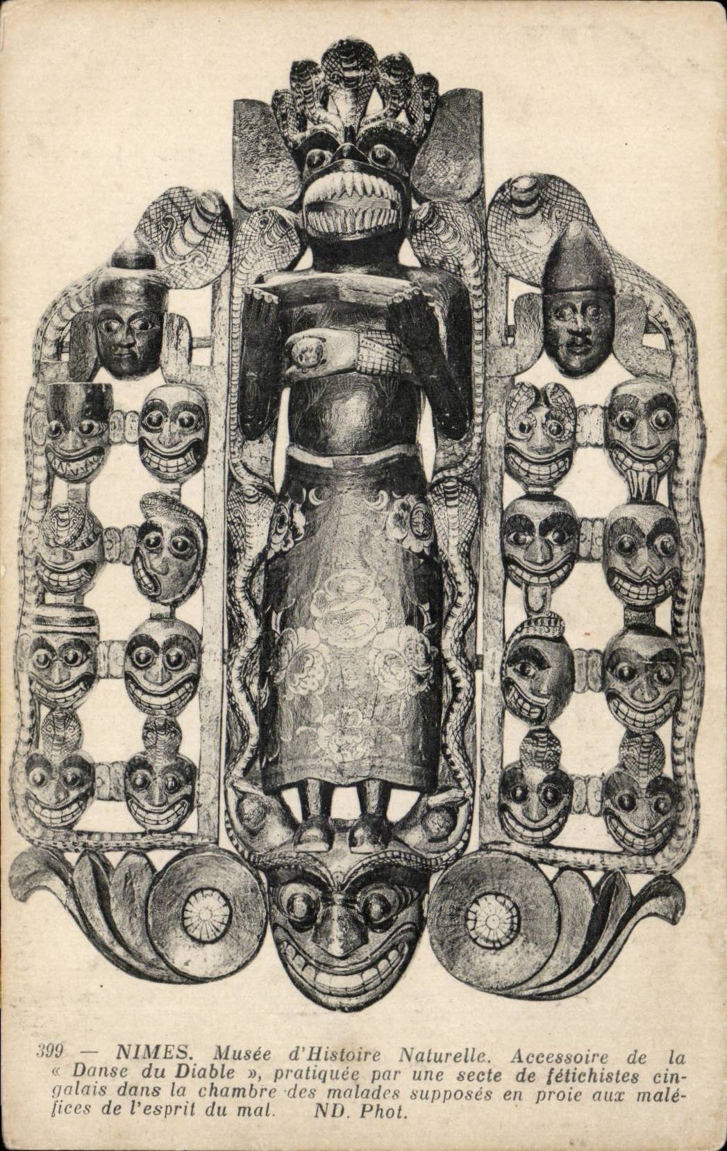 CPA Nimes Additional Museum of natural history of the dance of the devil