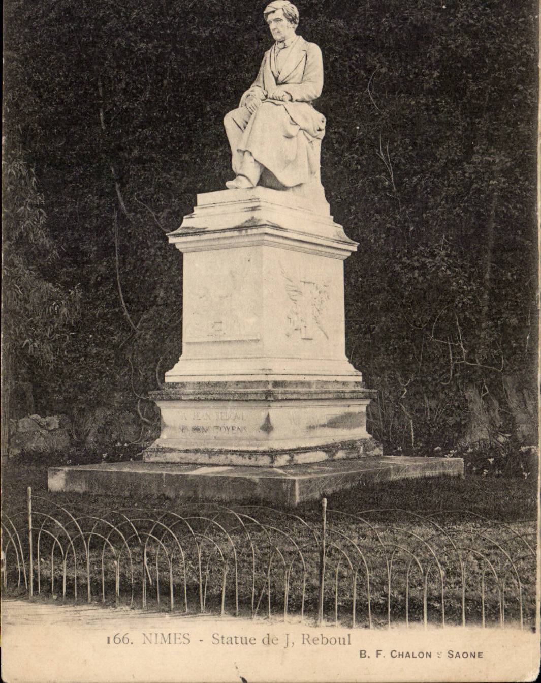 CPA Nimes Statue von J Reboul