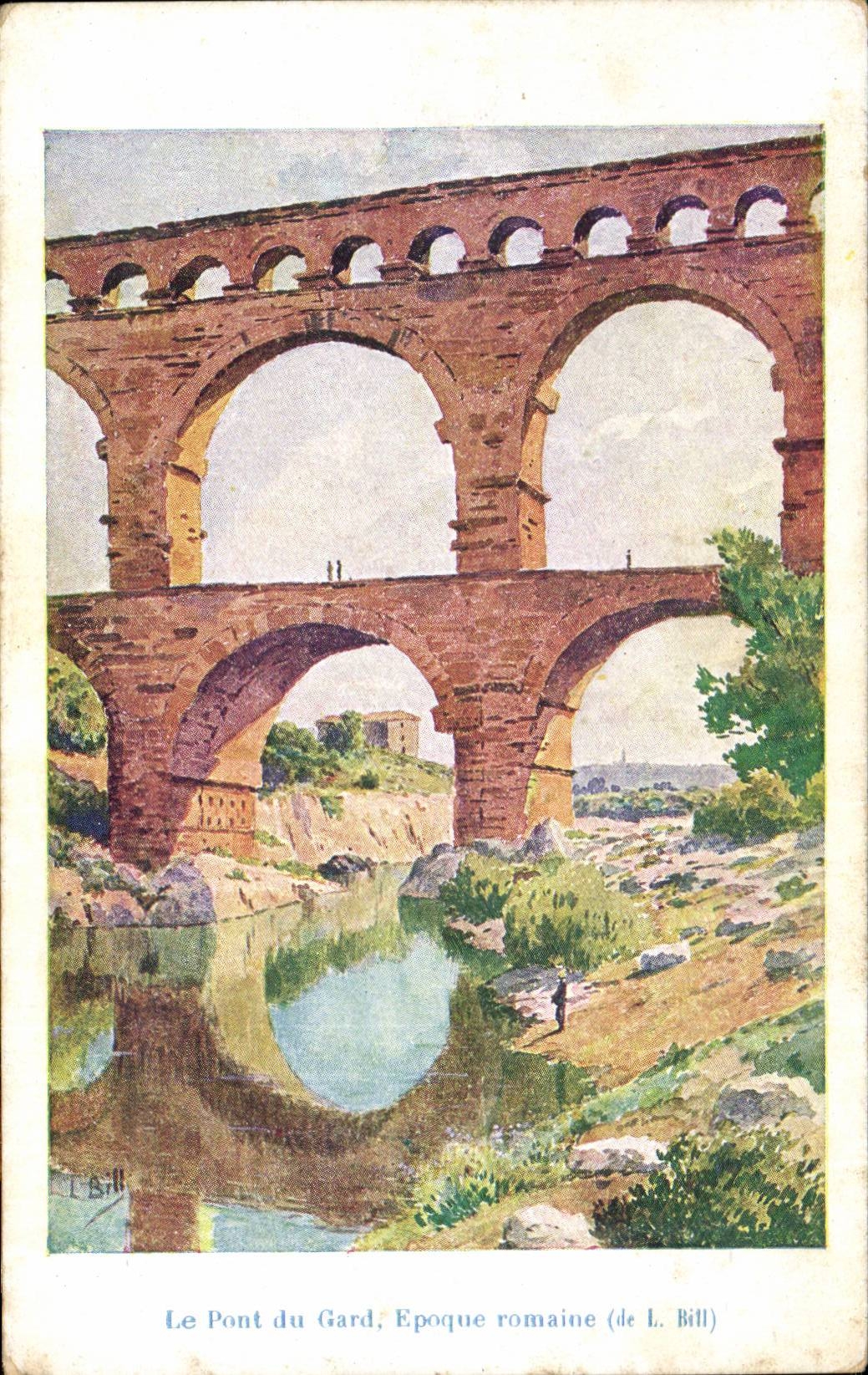 CPA Brucke der Gard-romischen Epoche