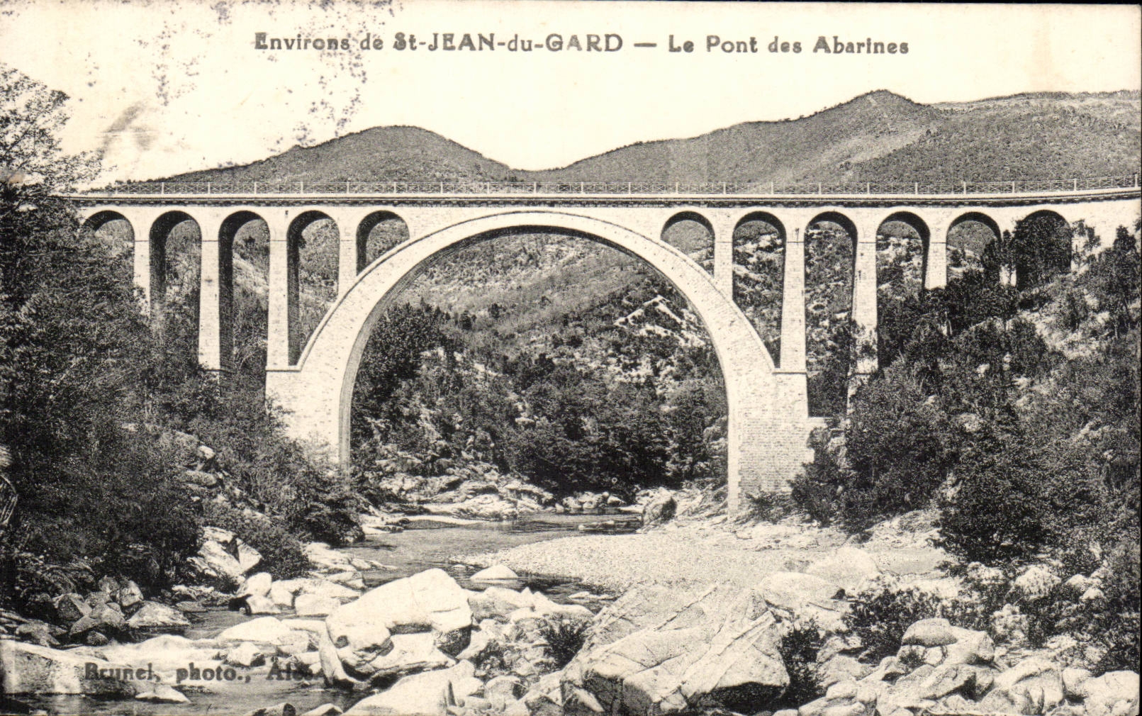 CPA Surroundings of St Jean of Gard the bridge of Abarines