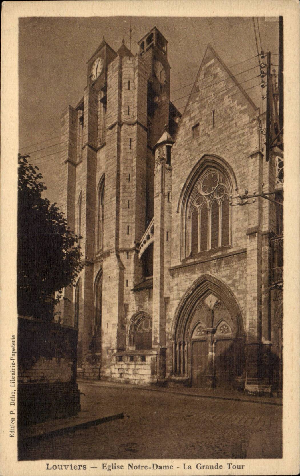 CPA Louviers the church Notre Dame la grande turn