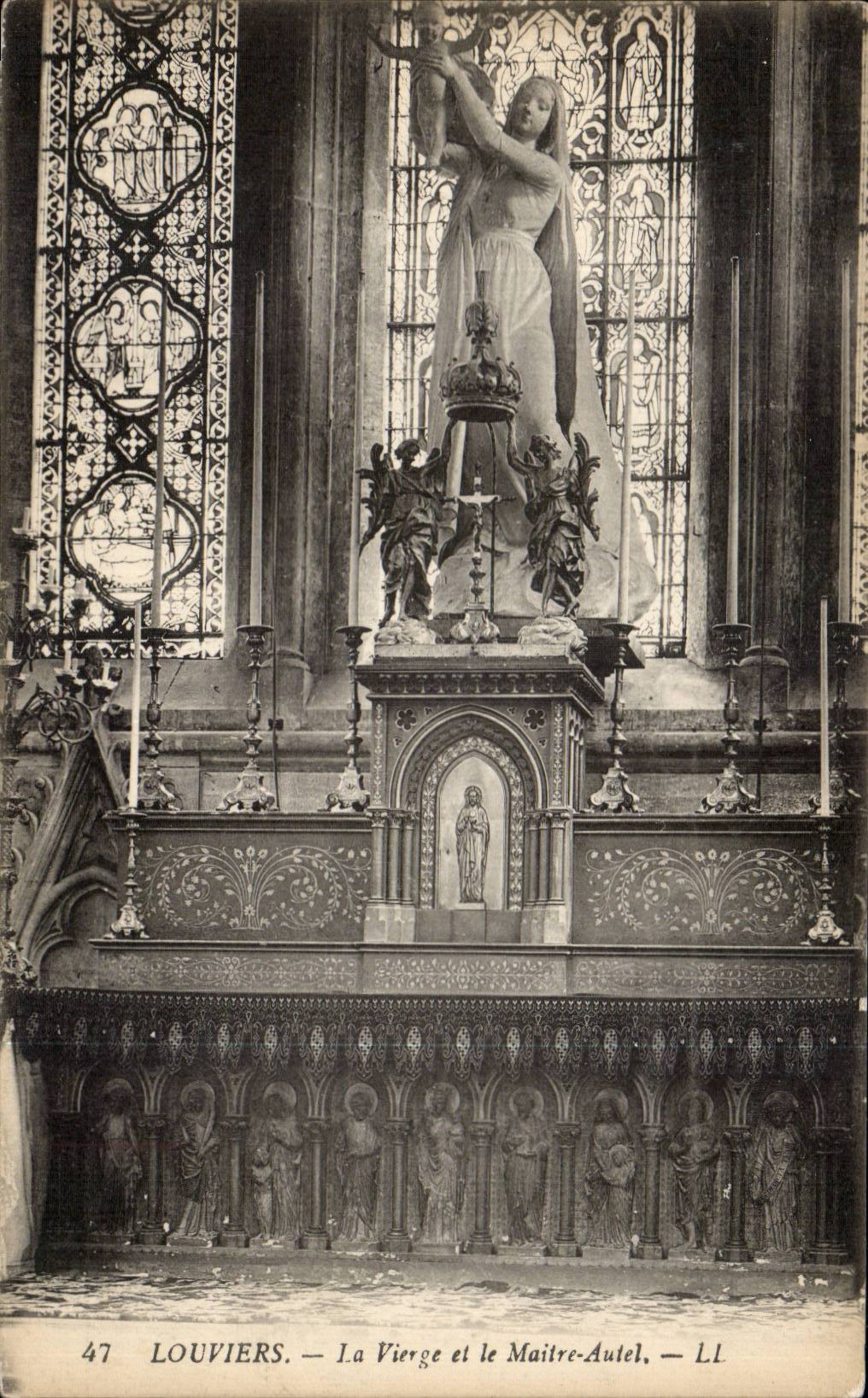 CPA Louviers the virgin and the Master furnace bridge