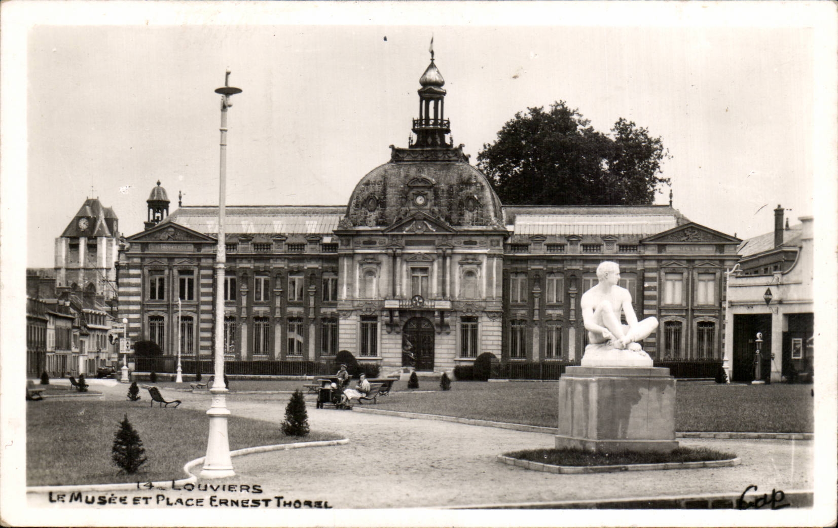 CPSM Louviers the museum and places Ernest Thorel