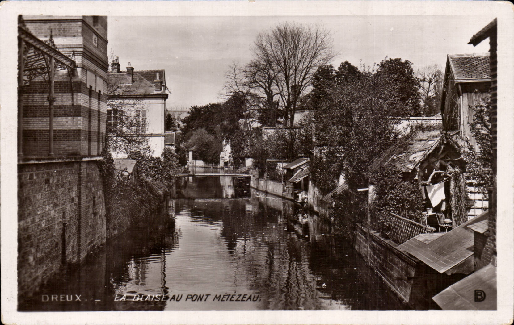 CPA Dreux das Blaise mit der Metezeau Brucke