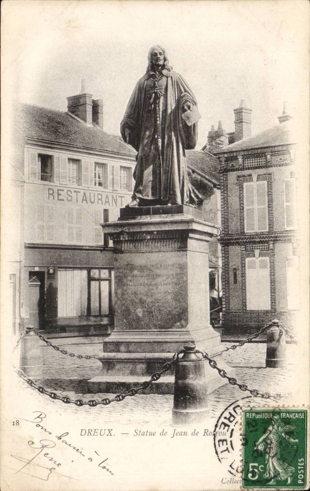 CPA Dreux Statue von Jean de Rotrou