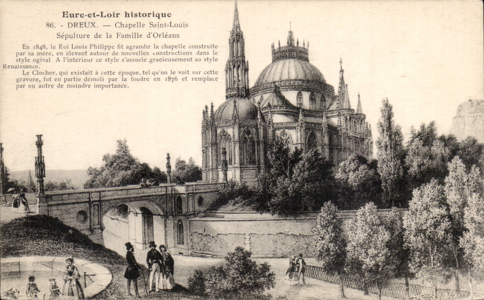 CPA Dreux Wolbung-St- Louisbeerdigung der Familie von Orleans