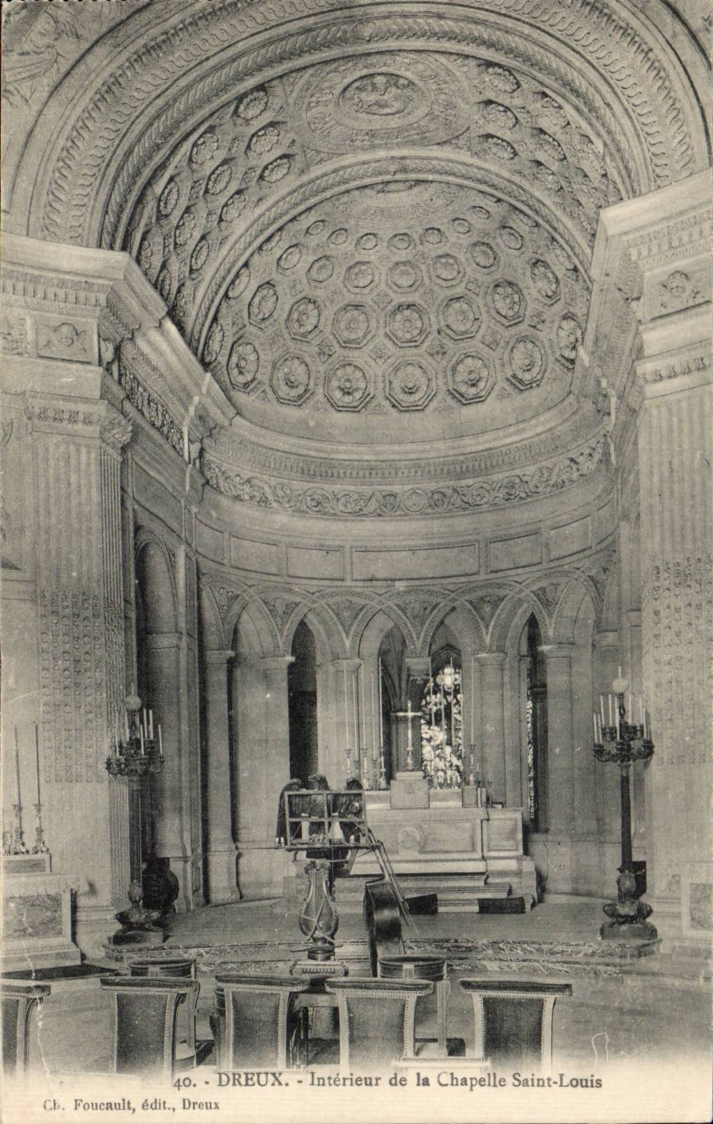 CPA InnenDreux Kirche der Wolbung St Louis