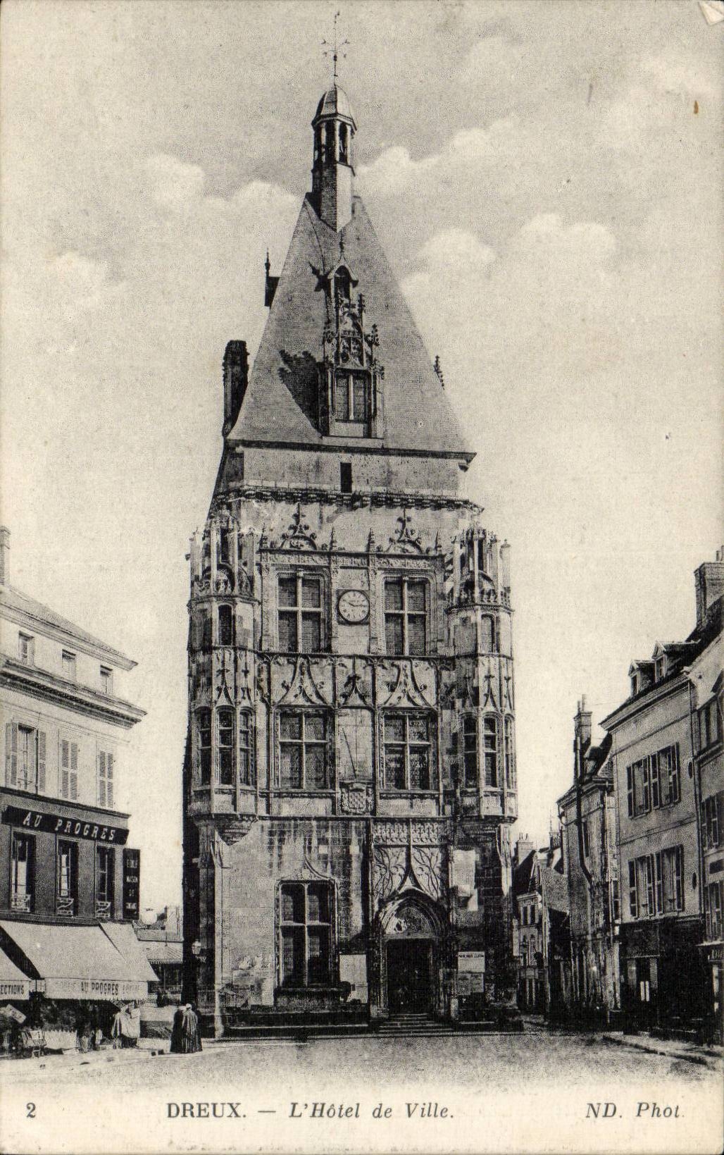 CPA Dreux the town hall