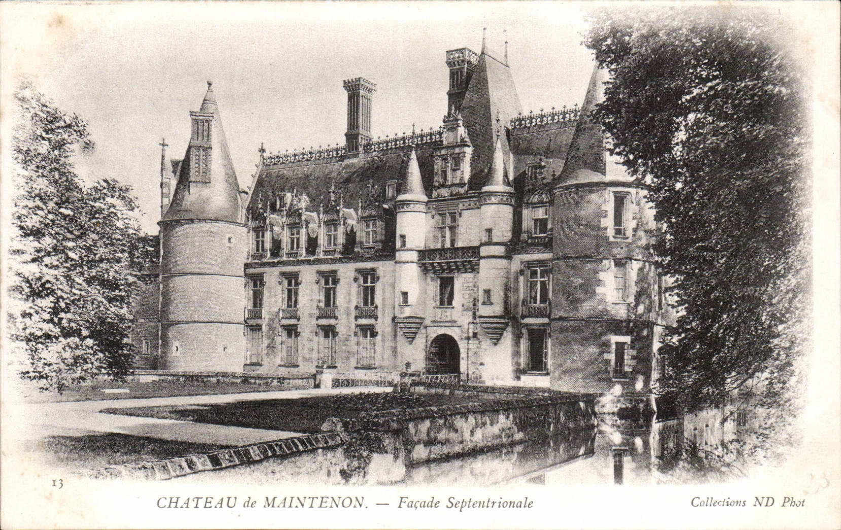 CPA Schloss Maintenon der septentrional Front