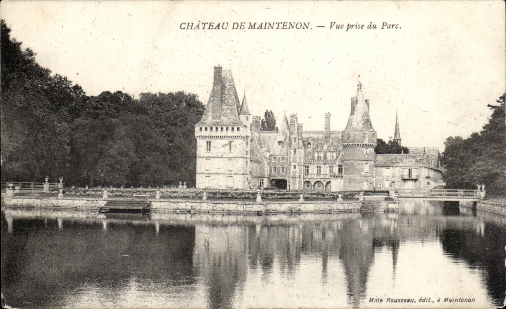 CPA Schloss von Maintenon gesehen vom Park
