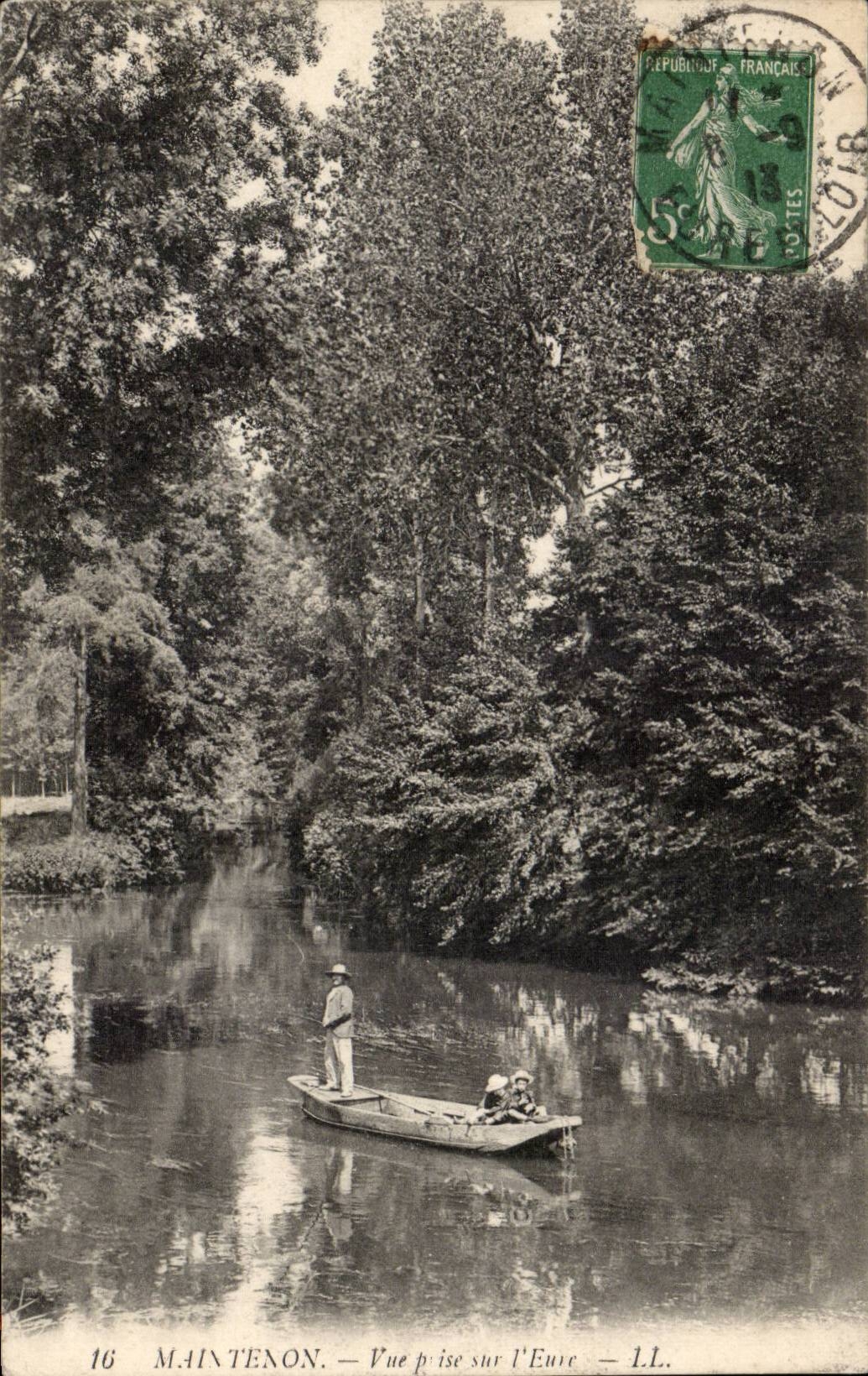 CPA Maintenon Schloss gesehen auf vom Eure