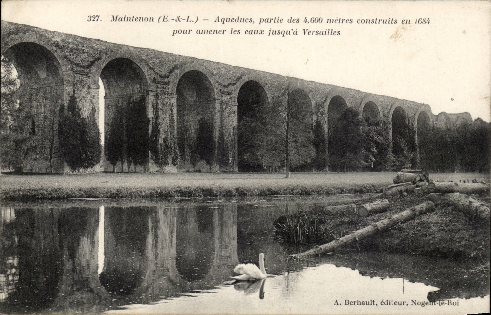 CPA Maintenon der Aquadukte Schwan