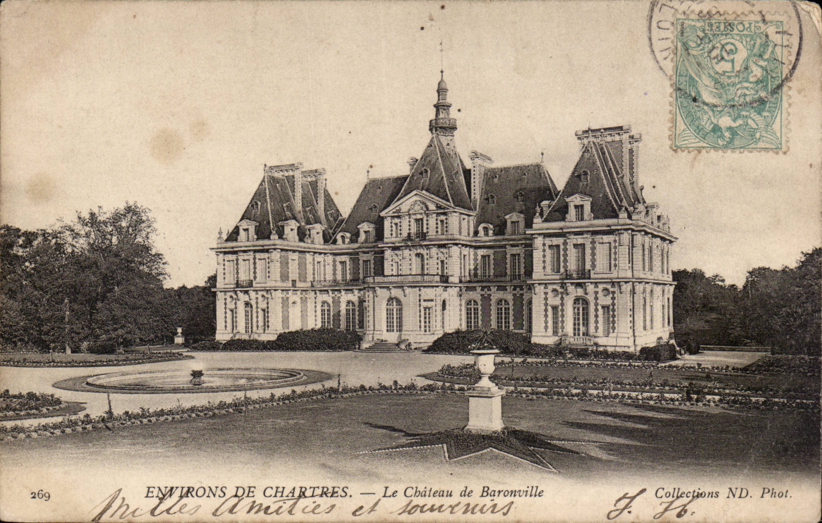 CPA Umlagerungen von Chartres das Schloss von Baronville