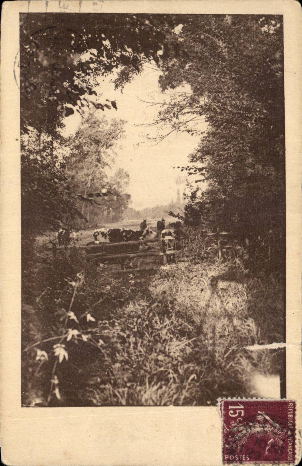 CPA durch den Pfosten eine Ecke des Tales