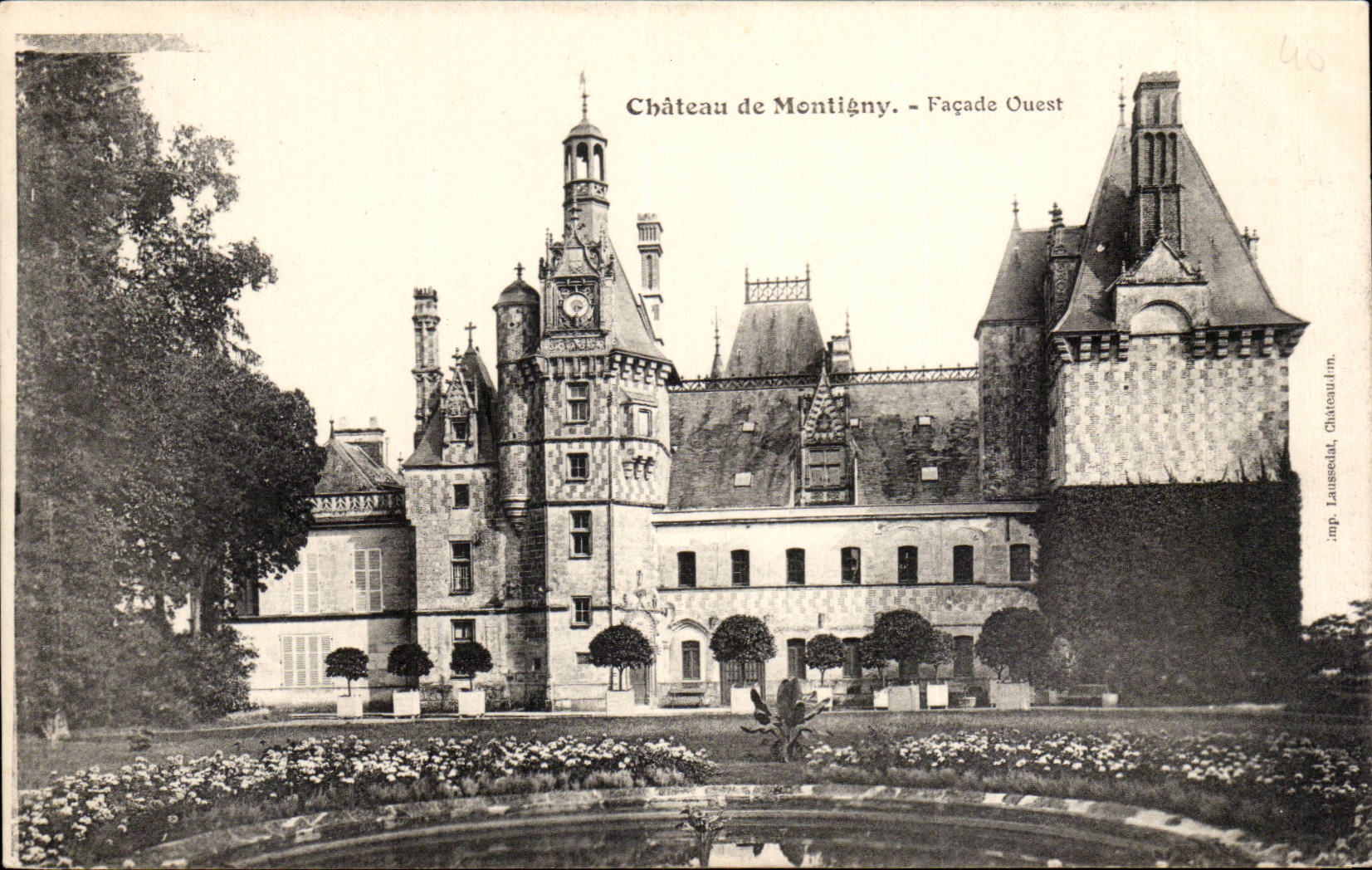 CPA Schloss Montigny der westlichen Front