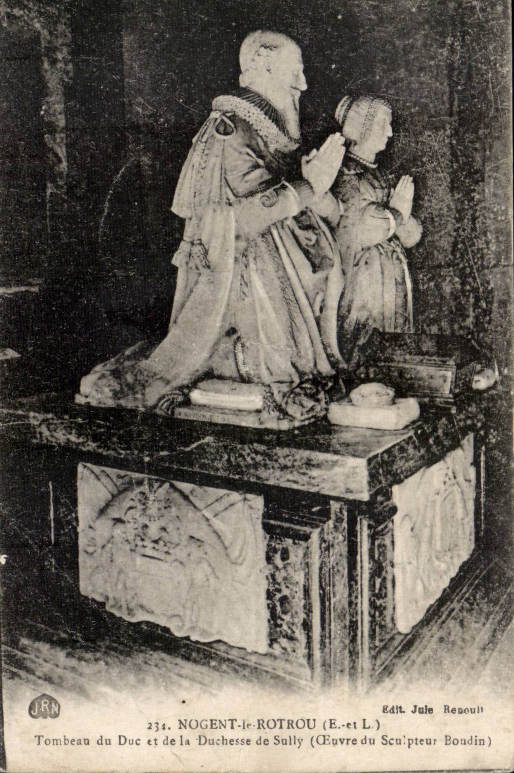 CPA Nogent Rotrou Tomb of the duke and the duchess of Sully (Boudin)