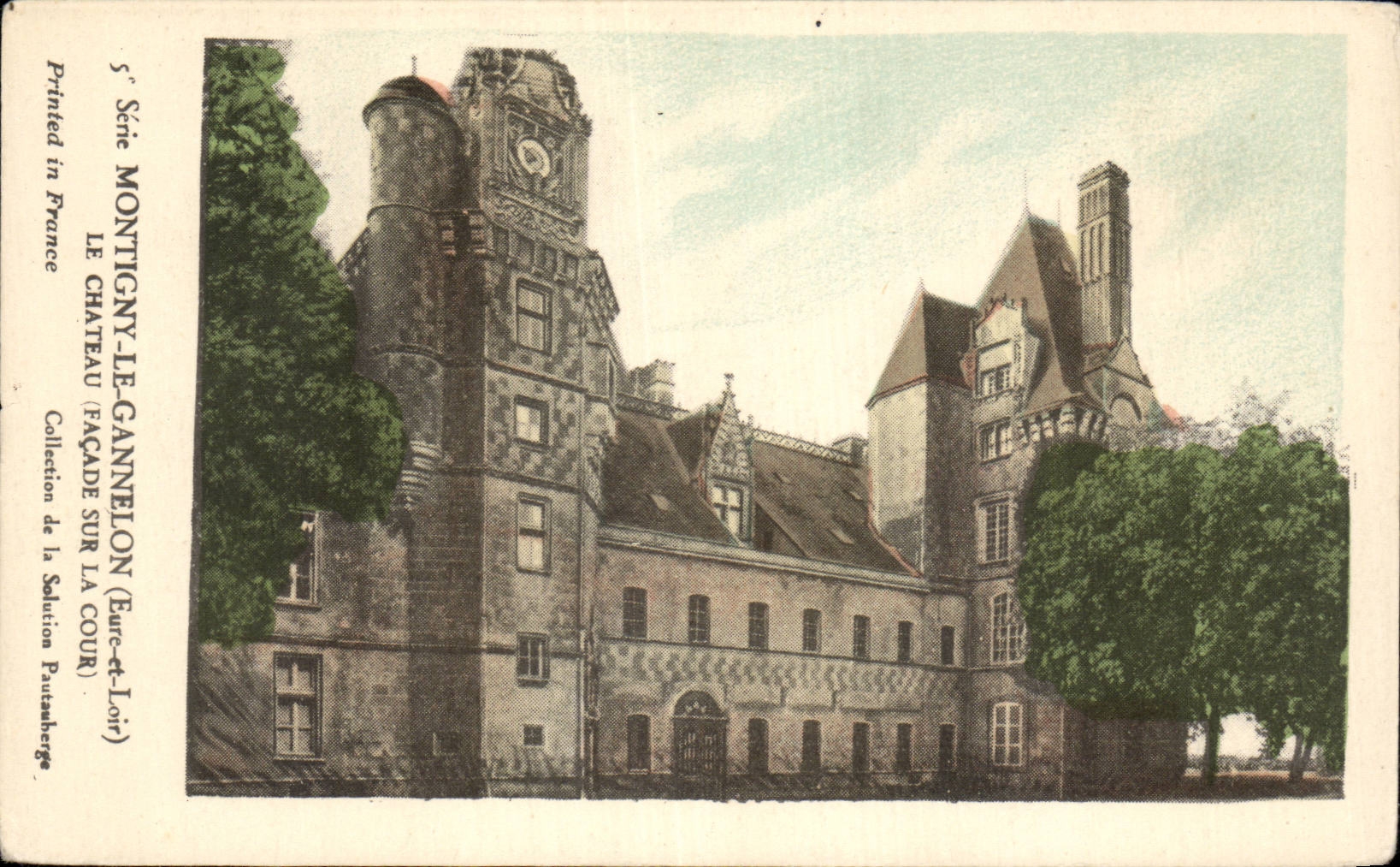 CPA Montigny Gannelon das Schloss