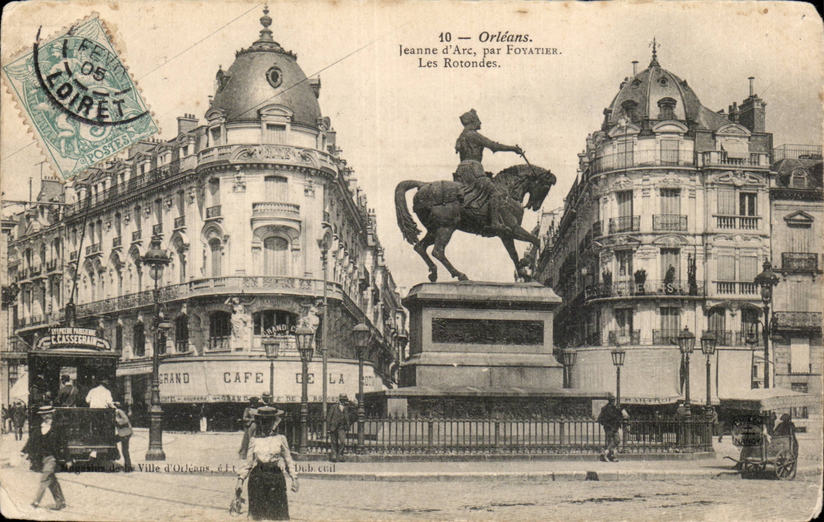 CPA Orleans Jeanne of arc by Foyatier rotundas