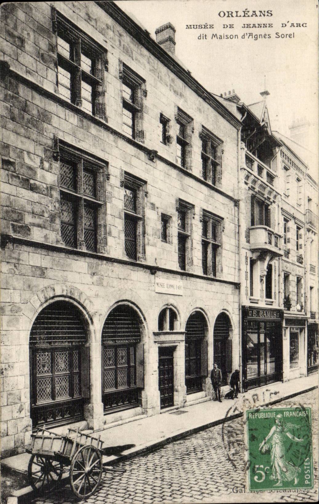 CPA Orleans Musee of Jeanne of arc says Maison of Agnes Sorel