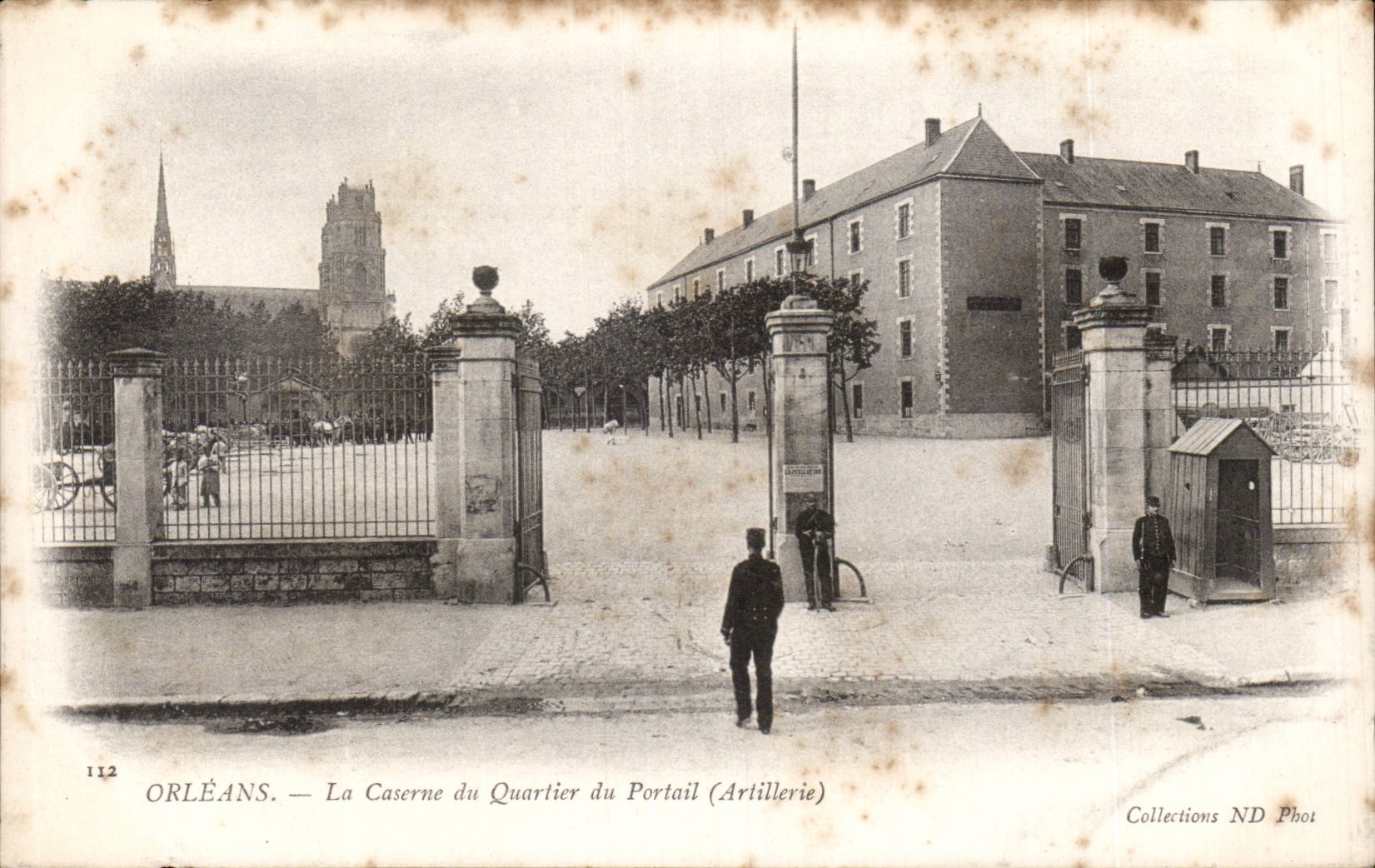 CPA Orleans the barracks of the district of the Gate (artillery)