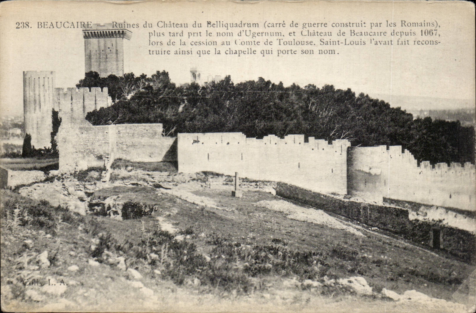 CPA Beaucaire Ruins of the castle