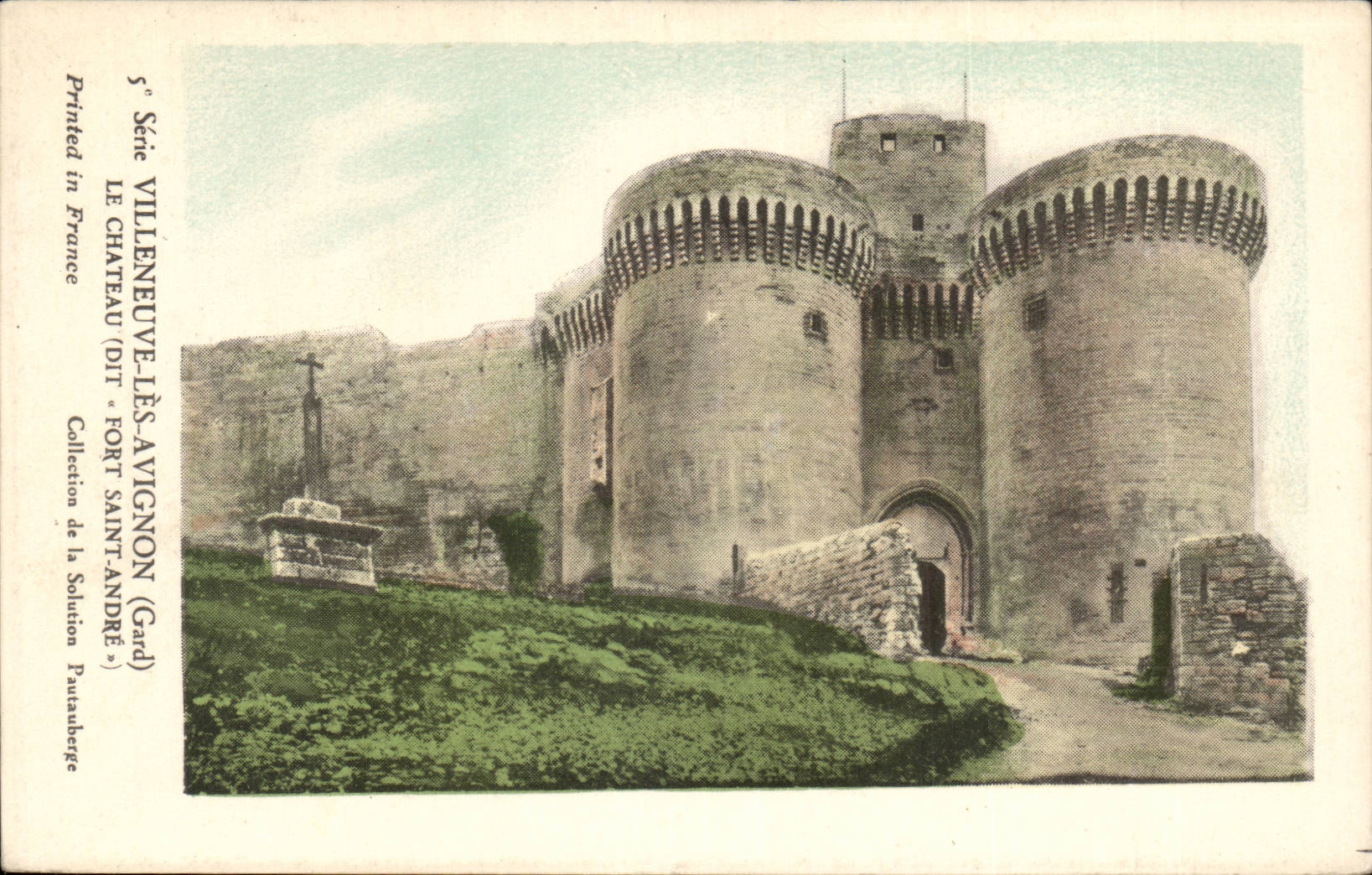 CPA Villeneuve Avignon das Schloss erklart Fort Andre Saint