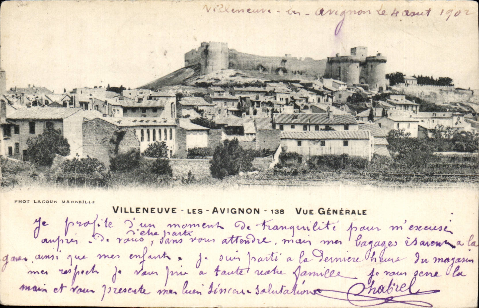 CPA Villeneuve Avignon View