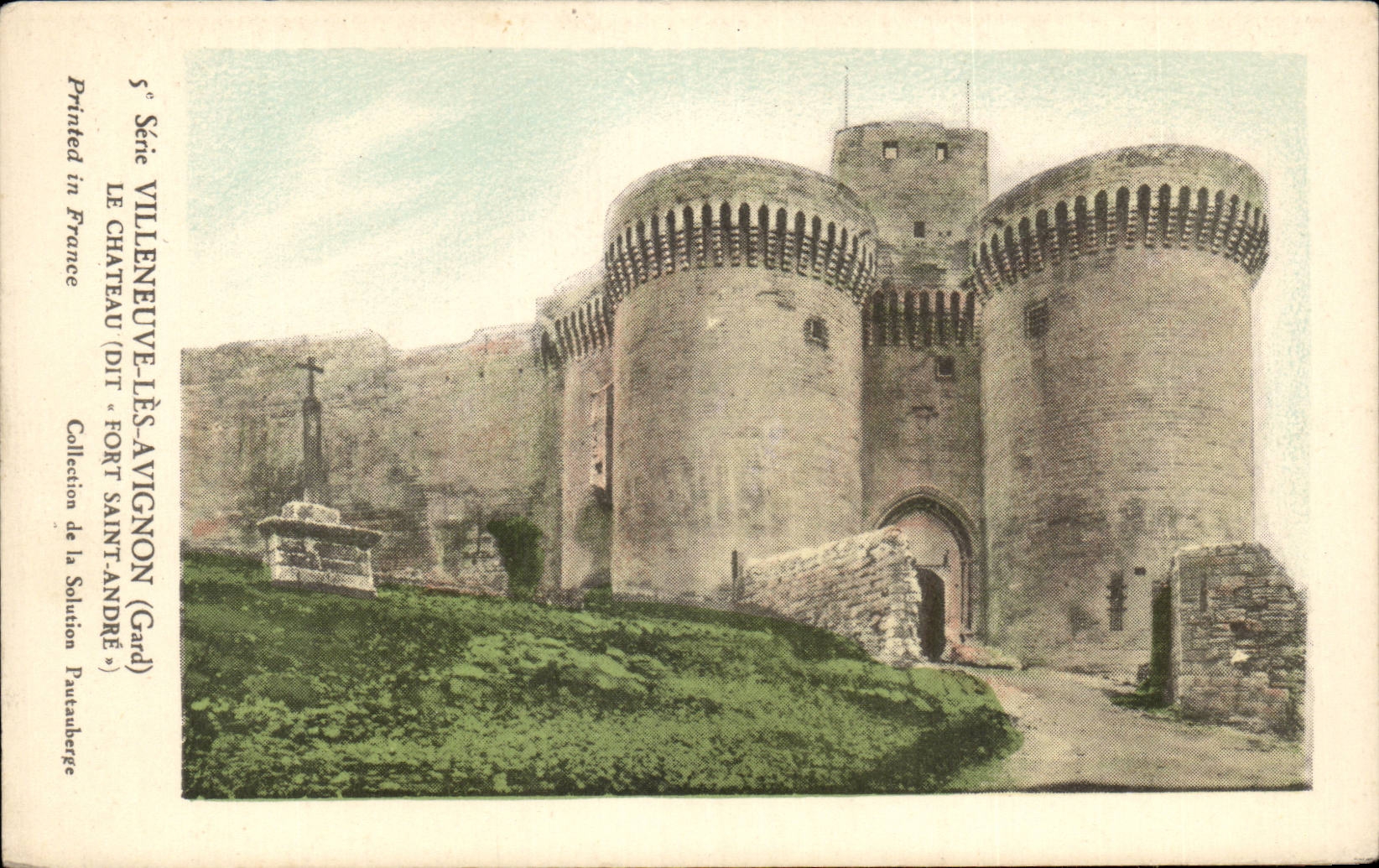 CPA Villeneuve Avignon the castle tells Fort Andre Saint