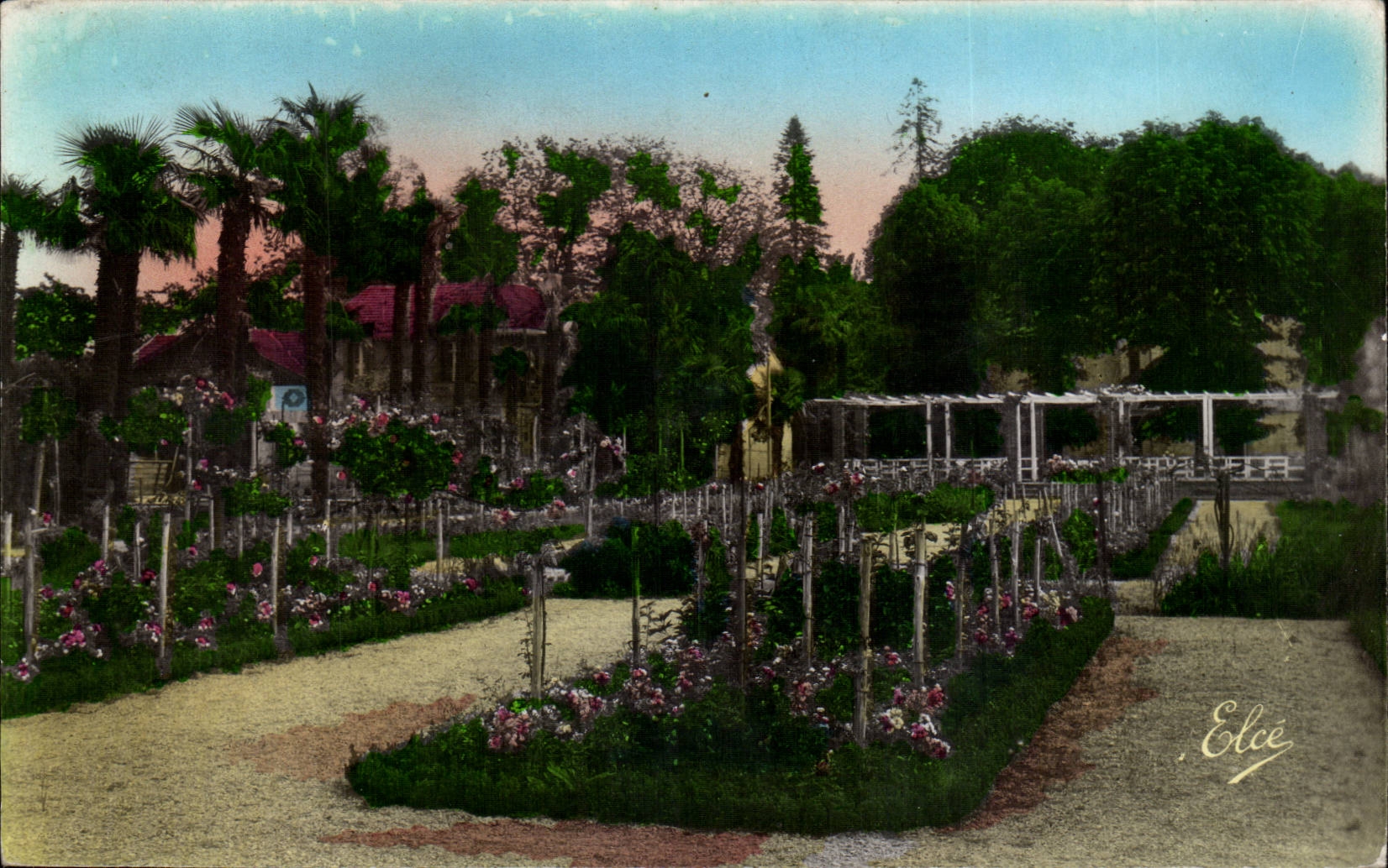 CPA Bergerac the rosery of the park Jean Jaures
