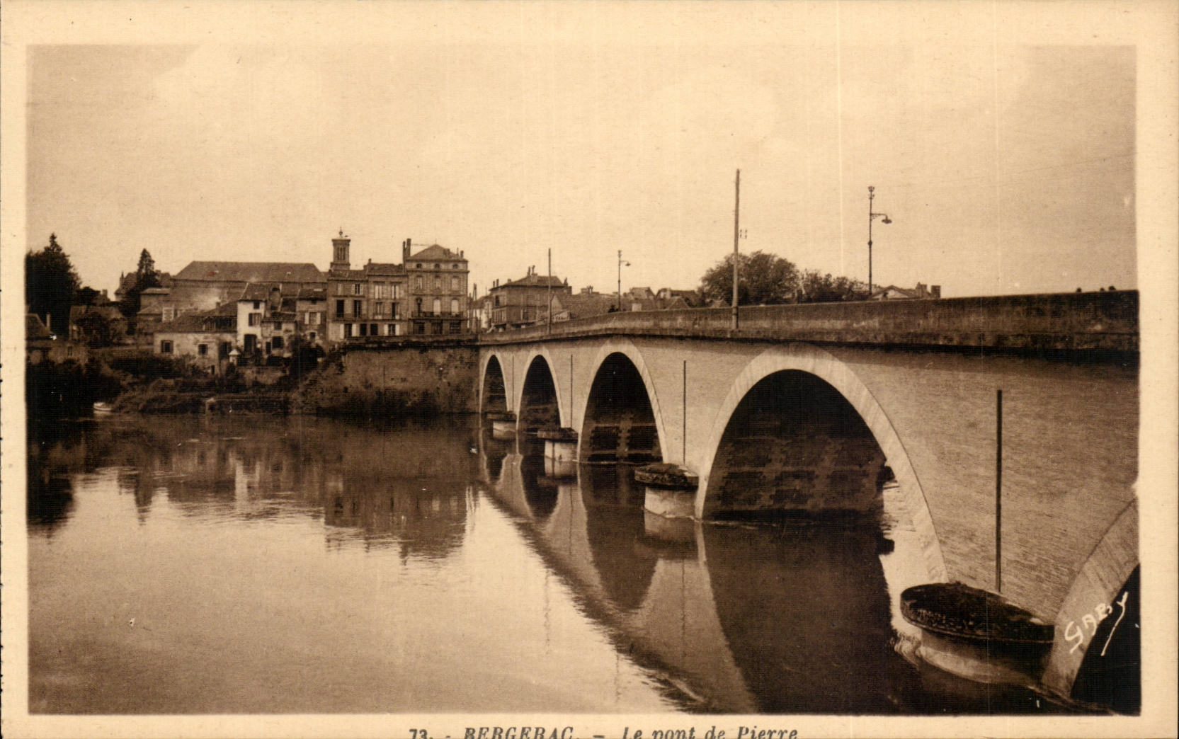 CPA Bergerac the stone bridge
